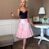 Tiulowa halka petticoat do sukienek rozkloszowanych o długości do kolan